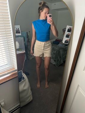 H&M Beige Jean Shorts